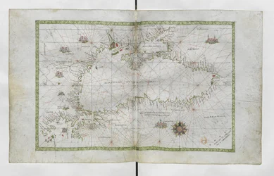 Schwarzes Meer aus dem Nautischen Atlas der Welt